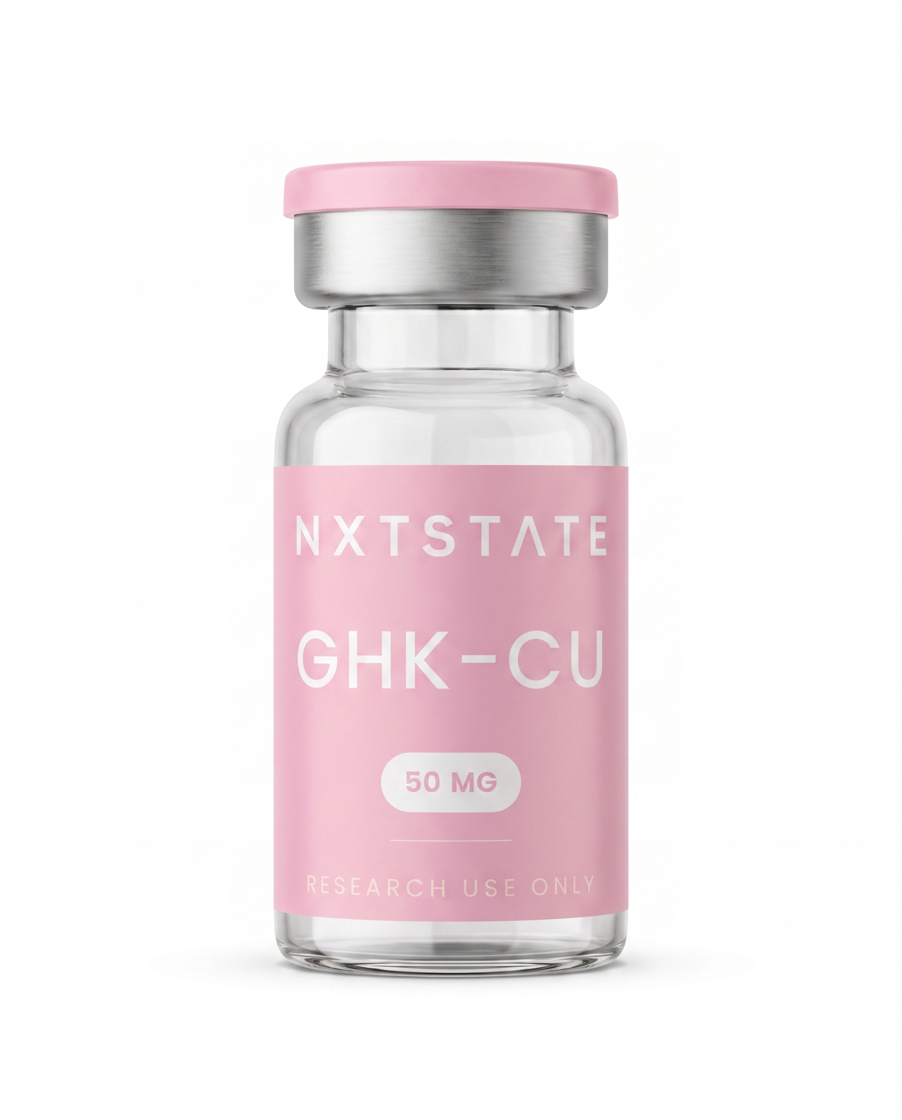 GHK-Cu 50 mg research vial from NXTSTATE, third-party lab tested