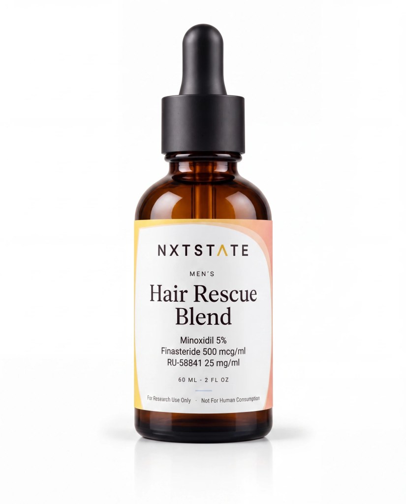 Men's Hair Rescue Blend 60 mL v10 PDP hero Men's Hair Rescue Blend 60 mL research peptide